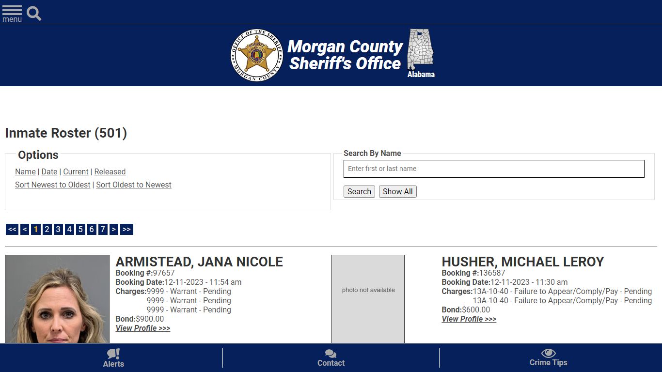 Inmate Roster - Current Inmates Booking Date Descending - Morgan County ...