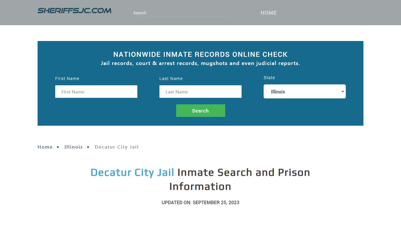 Decatur City Jail Inmate Search, Visitation, Phone no. & Mailing ...