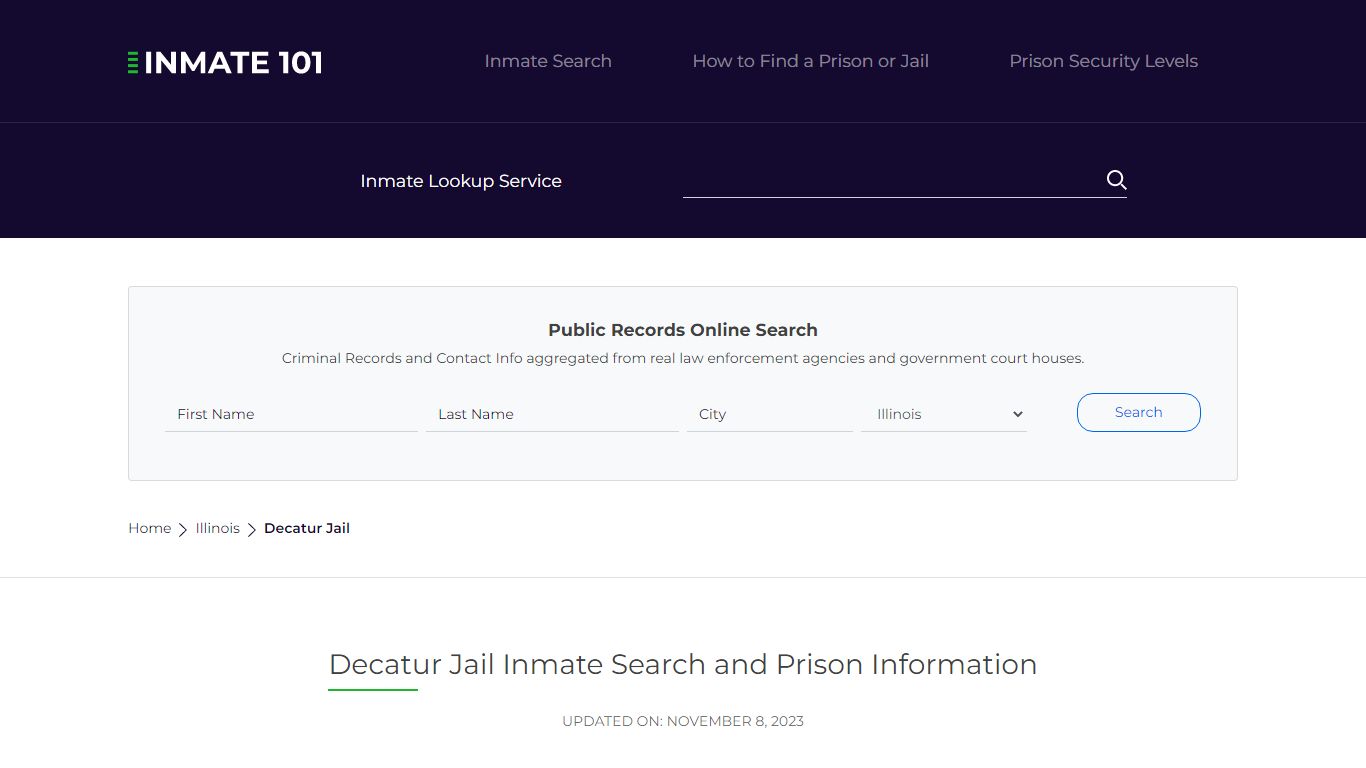 Decatur Jail Inmate Search, Visitation, Phone no. & Mailing Information